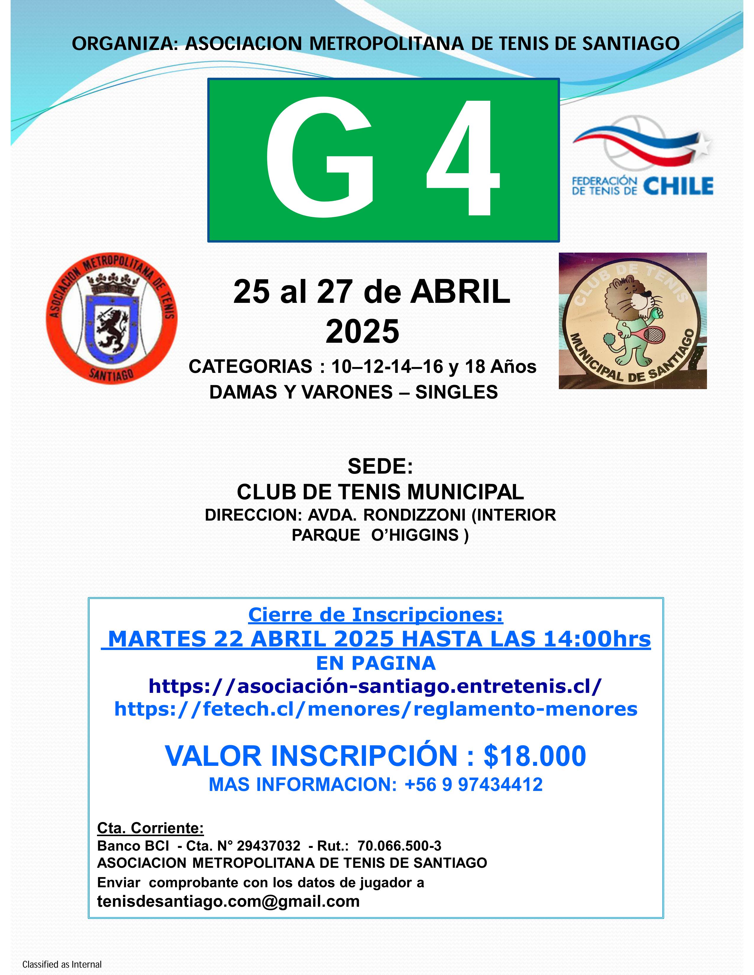 Afiche Etapa 3 2025 - Club de Tenis Municipal